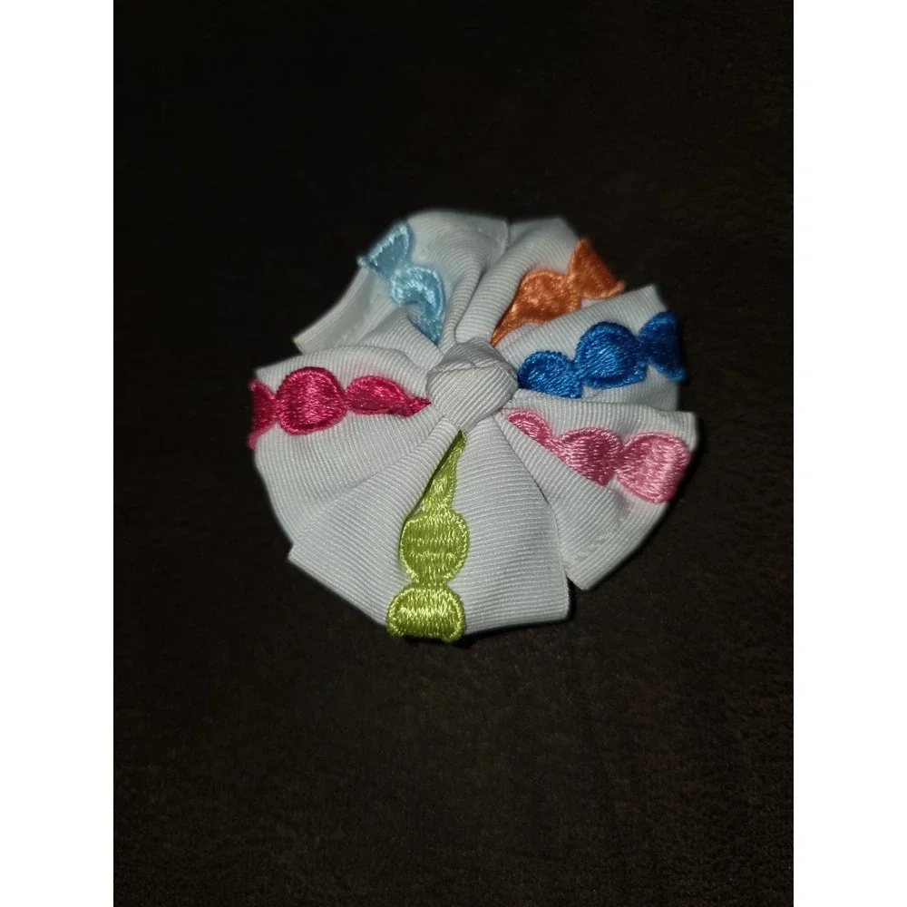 Gymboree rainbow cabana hair‎ accessories ponytail holder and clip
